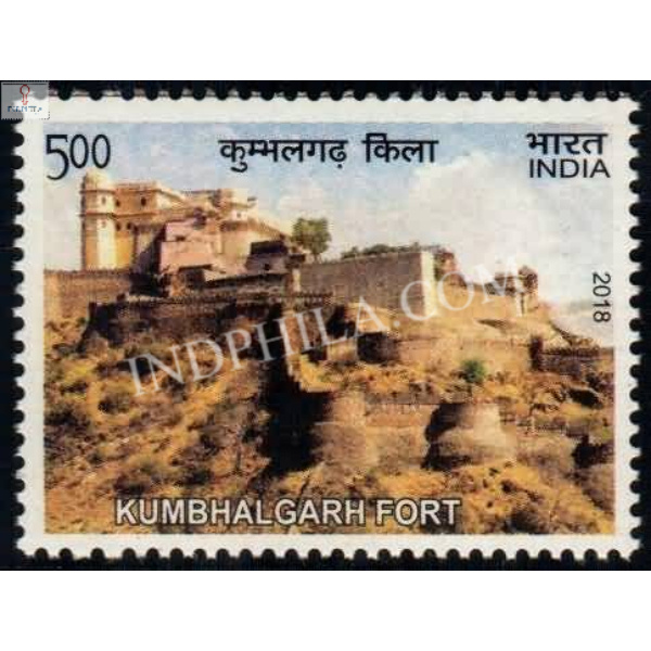 India 2018 Unesco World Heritage Sites In India Forts Kumbhalgarh Fort Mnh Single Stamp