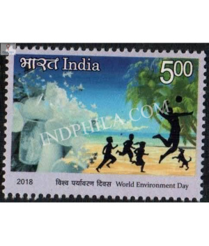 India 2018 World Environment Day Games Mnh Single Stamp