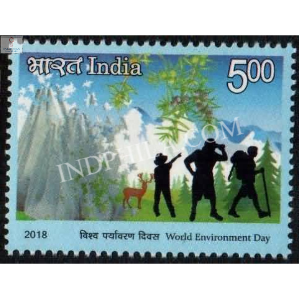 India 2018 World Environment Day Hunting Mnh Single Stamp