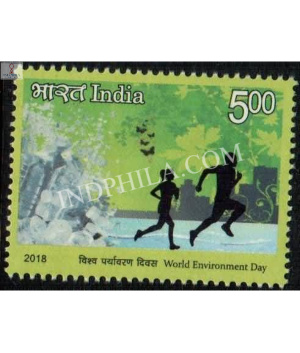 India 2018 World Environment Day Jogging Mnh Single Stamp