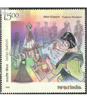 India 2019 Indian Fashion Series 3 Fashion Designer Mnh Single Stamp