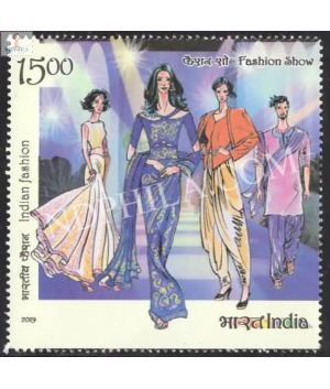 India 2019 Indian Fashion Series 3 Fashion Show Mnh Single Stamp