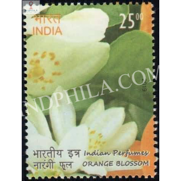India 2019 Indian Perfumes Orange Blossom S1 Mnh Single Stamp