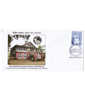 India 2019 Mahatma Gandhi Special Cover Of Favourite Rest House Of Mahatma Gandhi During His Visit To Shimla