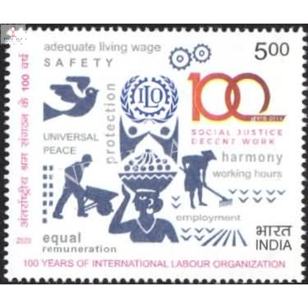 India 2020 Centenary Of Ilo Mnh Single Stamp