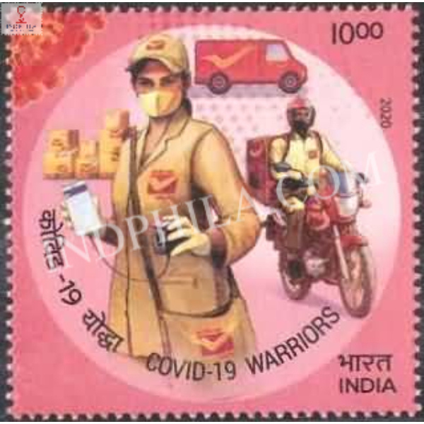 India 2020 Salute To Covid 19 Warriors Dak Seva Unit Mnh Single Stamp