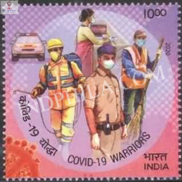 India 2020 Salute To Covid 19 Warriors Sanitizers Unit Mnh Single Stamp