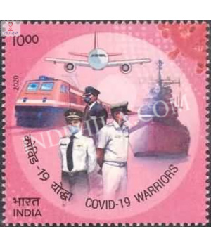 India 2020 Salute To Covid 19 Warriors Transporters Unit Mnh Single Stamp
