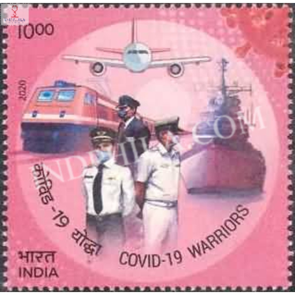 India 2020 Salute To Covid 19 Warriors Transporters Unit Mnh Single Stamp