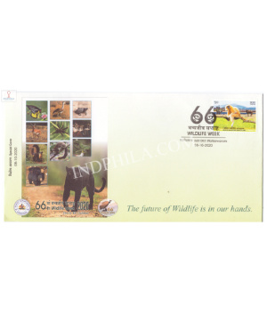 India 2020 Special Cover Of 66th Wildlife Week From Bangalore Karnataka