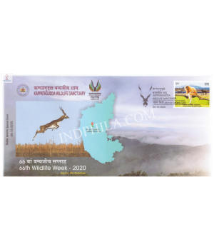 India 2020 Special Cover Of Kappatagudda Wildlife Sanctuary 66th Wildlife Week From Gadag Karnataka