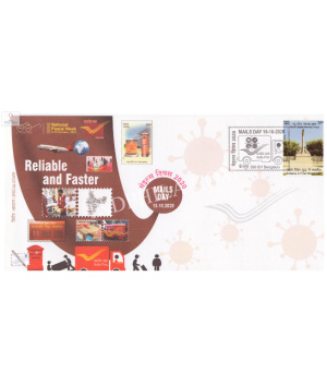 India 2020 Special Cover Of National Postal Week Mails Day From Bangalore Karnataka