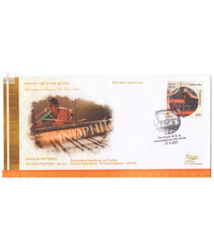 India 2021 Gi Tag Special Cover Of Balaramapuram Handlooms Was Released On 29th December 2021 Thiruvananthapuram Kerala