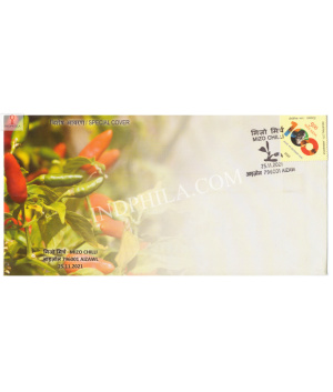 India 2021 Gi Tag Special Cover Of Mizo Chilli Was Released On 25th November 2021 Aizawl North East
