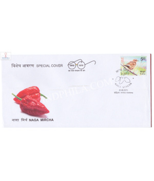 India 2021 Gi Tag Special Cover Of Naga Mircha Was Released On 15th August 2021 Kohima North East