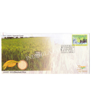 India 2022 Gi Tag Special Cover Of Basmati Rice Was Released On 5th April 2022 Jammu And Kashmir