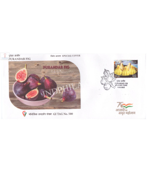 India 2022 Gi Tag Special Cover Of Purandar Fig Was Released On 11th October 2022 Pune Maharashtra