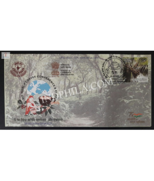 India 2023 Special Cover Of 5th World Coffee Conference And Expo From Bangalore