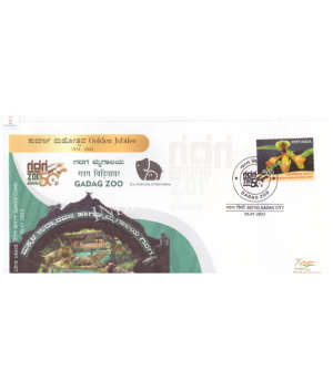 India 2023 Special Cover Of Golden Jubilee Of Gadag Zoo From Gadag Karnataka