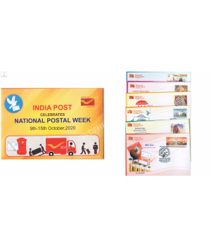 India Post Celebrates National Postal Week 2020 Set Of 6 Covers