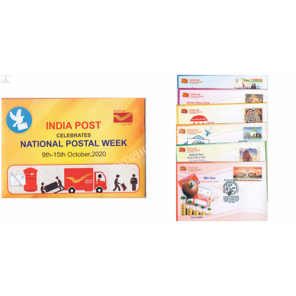 India Post Celebrates National Postal Week 2020 Set Of 6 Covers