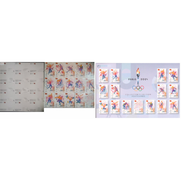 Paris Olympic Games Set Of 15 Post Card