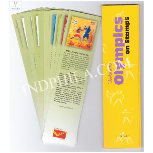 Bookmarks on Olympics on Stamps Set of 12