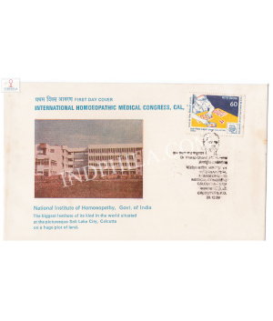 India 1989 Special Cover Of International Homoeopathic Madical Congress Calcutta 1989 With Dr Pratap Chandra Majumdar Cancellation