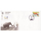 India 2015 Special Cover Of Asian Elephant Wwf 2015 New Delhi