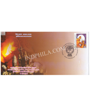 India 2018 Special Cover Of Kudanthaipex 2018 Swamimalai Traditional Chola Bronze Icons Kumbakonam