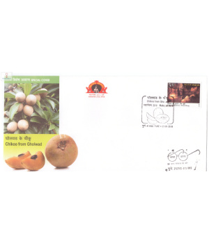 India 2018 Special Cover Of Mahapex 2018 Chikoo From Gholwad Pune