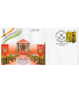 India 2018 Special Cover Of Temple Of Remembrance Officers Training Academy 2018 Chennai