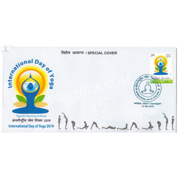 India 2019 Special Cover Of International Day Of Yoga 2019 Chandigarh