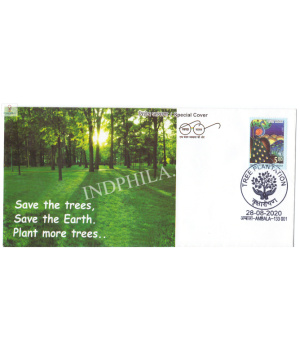 India 2020 Special Cover Of Tree Plantation 2020 Ambala
