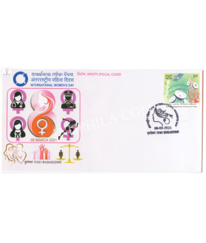 India 2021 Special Cover Of International Womens Day 2021 Bhubaneswar