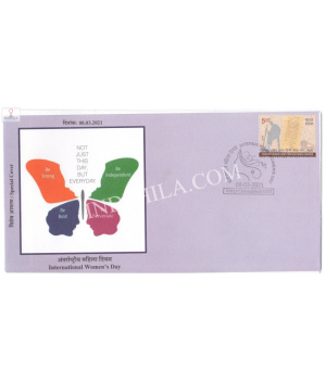 India 2021 Special Cover Of International Womens Day 2021 Dehradun