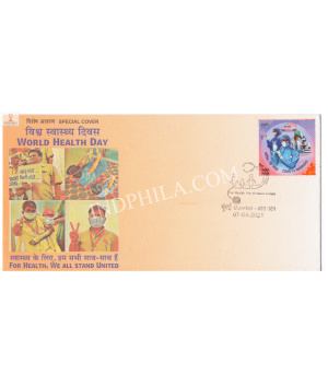 India 2021 Special Cover Of World Health Day 2021 Mumbai