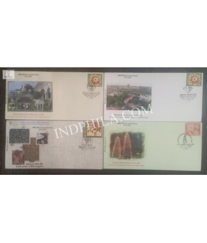 India 2023 Set Of 4 Special Cover Of Avantikapex 2023