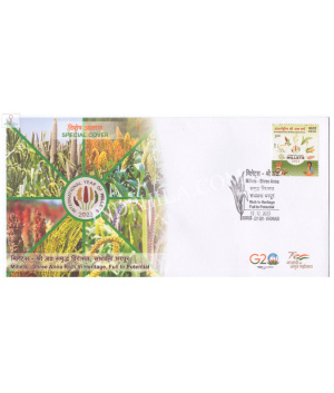 India 2023 Special Cover Of International Year Of Millets 2023 Varanasi