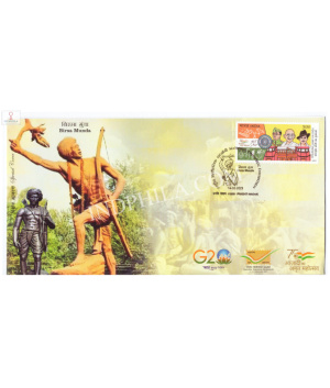 India 2023 Special Cover Of National Philatelic Exhibition Birsa Munda 2023