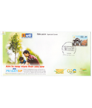 India 2023 Special Cover Of National Philatelic Exhibition Uti Mutual Fund 2023