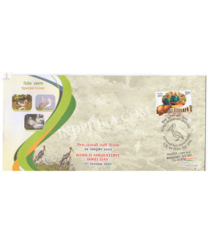 India 2023 Special Cover Of World Migratory Bird Day 2023 Ahmedabad