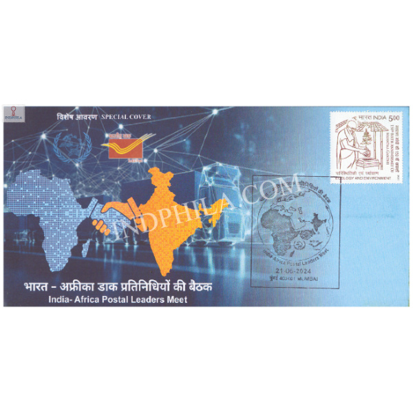 India 2024 Special Cover Of India Africa Postal Leaders Meet 2024 Mumbai