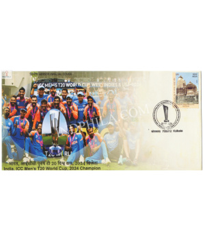India 2024 Special Cover Of India Icc Mens T20 World Cup 2024 Champion Kolkata