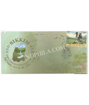 India 2024 Special Cover Of Sikkim The Green State Of India