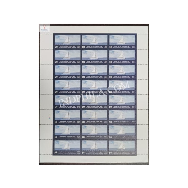 INDIA 2011 Presidents Fleet Review Presidential Yacht MNH FULL SHEET 24 Stamps