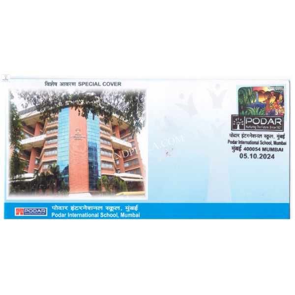 India 2024 Special Cover of Podar International School Mumbai