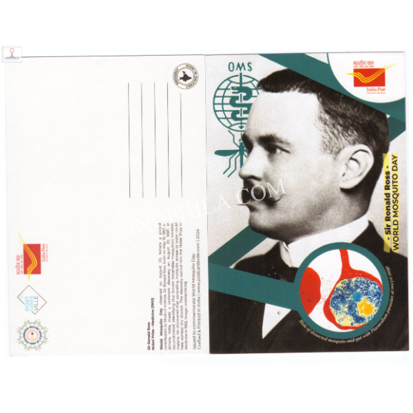 Picture Post Card of Sir Ronald Ross World Mosquito Day