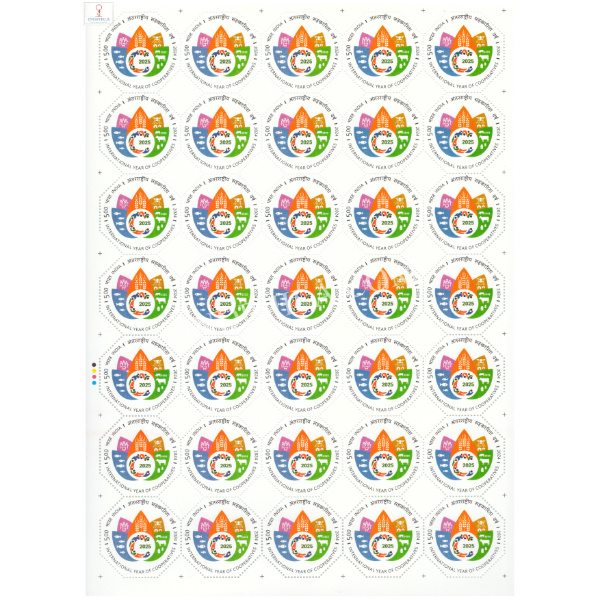 India 2024 International Year of Cooperatives MNH FULL SHEET 35 Stamps