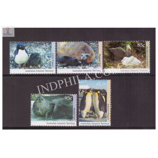Australian Antarctic Territory Set of 5 Antarctic Regional Wildlife MNH Stamp